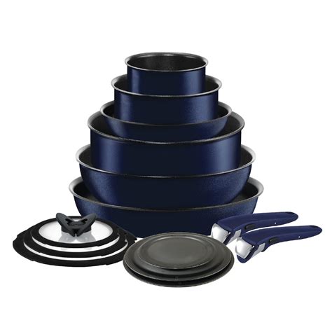 T-fal Ingenio Nonstick Cookware Set 14 Piece Induction Stackable ...