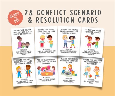 28 Conflict Resolution Flashcards for kids – MindSpace