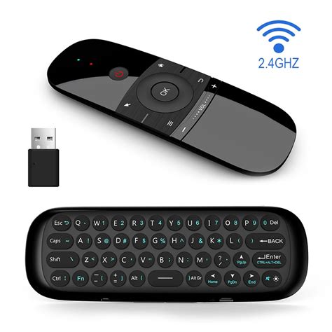 Air Mouse wireless tastatura I mis, IR daljinski crni - Mob-Shop
