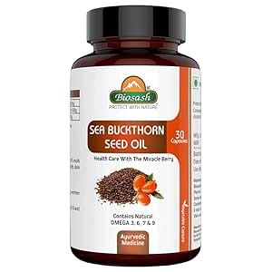 Biosash Sea Buckthorn Seed Oil Capsule (30 Capsules) : Amazon.in ...