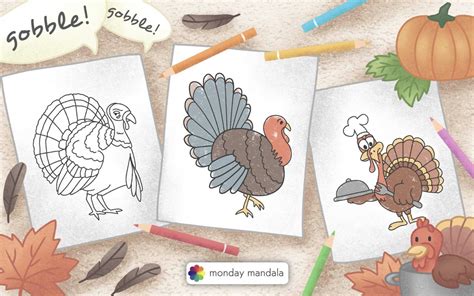 32 Turkey Coloring Pages (Free PDF Printables)