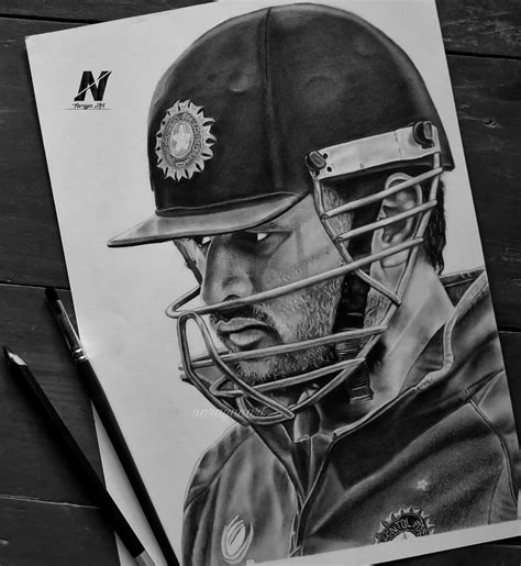 MS Dhoni Portrait with Charcoal Pencils on Ivory Sheet 🔥 | Old man portrait, Pencil sketch ...