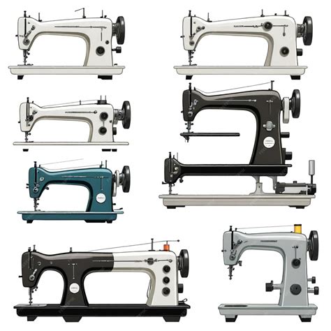 A collection of different types of sewing machines | Premium AI ...