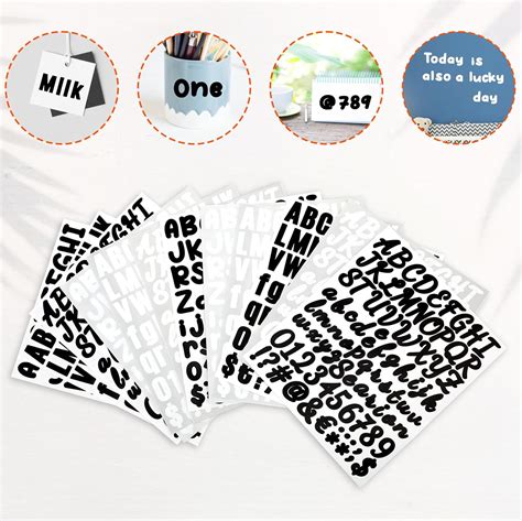 JIYIN 1 Alphabet Stickers, 3 Styles 12 Sheets 972 PCS India | Ubuy