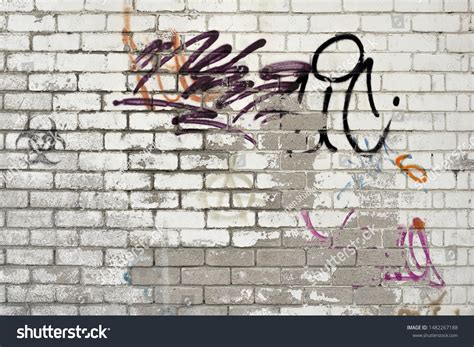 Graffiti Brick Wall Background
