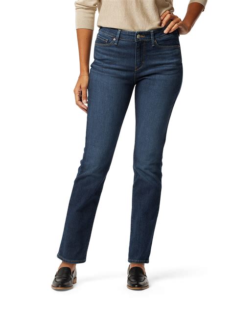 Levi Strauss Signature Women's and Women's Plus Mid Rise Straight Jeans ...