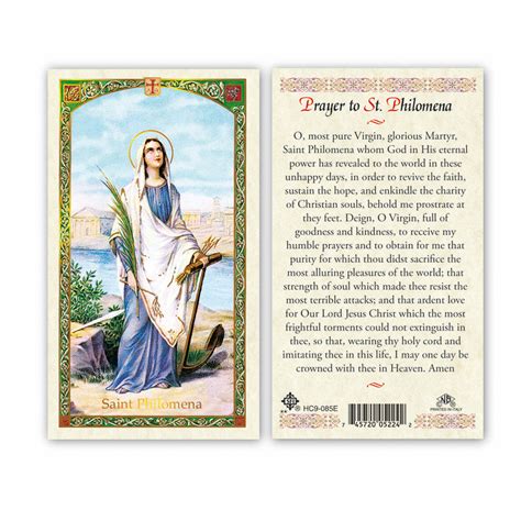 Prayer to St Philomena - English – The Catholic Gift Store