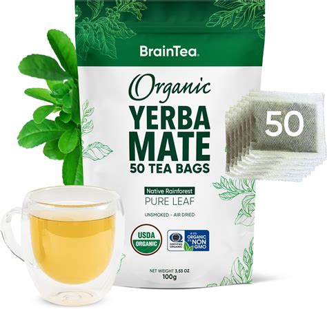 Amazon.com: Yerba Mate Tea Organic - Brain Tea Organic Yerba Mate Tea ...
