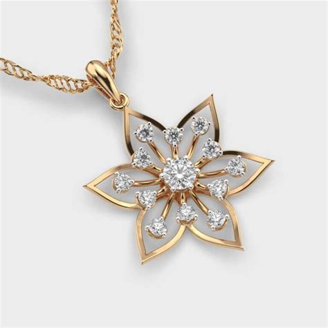 Buy Springburst Star Diamond Encrusted Pendant Without Chain At Jewelbox