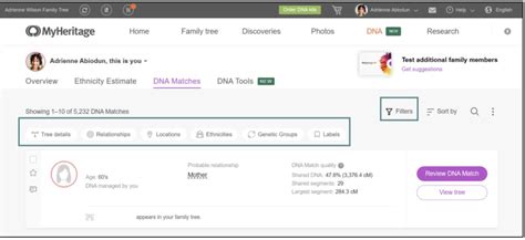 Part 1: Navigating MyHeritage DNA Matches & Tools - Legacy Tree
