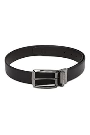 Buy Allen Solly Men's Black/Brown Genuine leather Reversible Formal ...