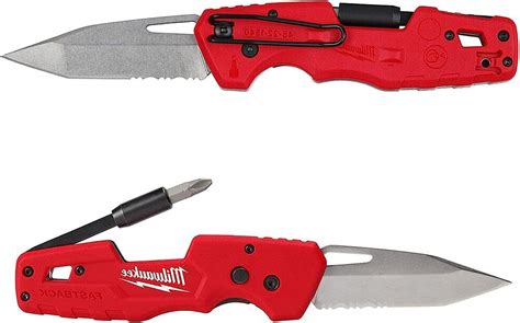 Milwaukee Fastback Folding Utility Knife W Blade Multifunctionality Red ...