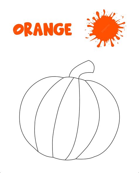 Color Orange Coloring Page