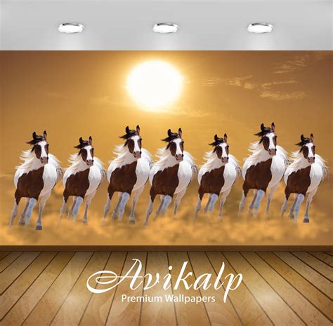 Avikalp Exclusive Awi3248 Seven running horses vastu 7 horses seven ho ...