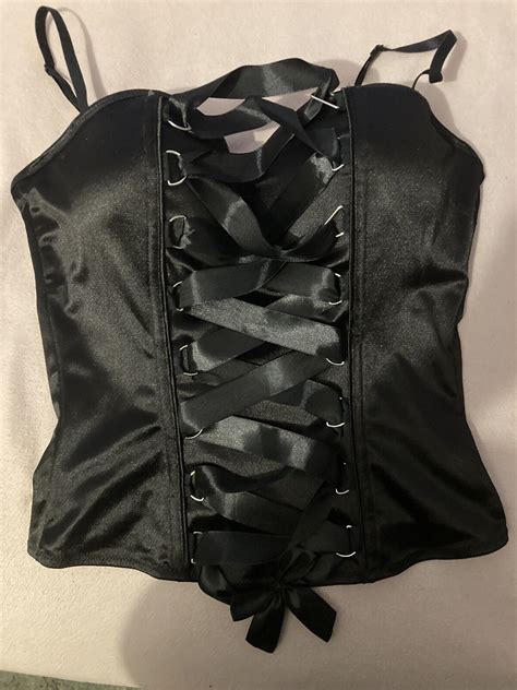Spirit Halloween Women’s Satin Lace Up Corset Top Lar… - Gem