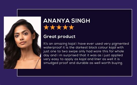 RENEE Midnight Black Kohl Kajal Pencil, Vitamin E, Castor oil, Olive ...