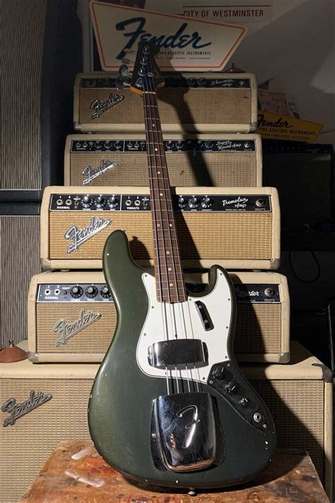 1965 Fender Jazz Bass Charcoal Frost - Serial: 120344 - Cesco