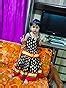 Buy DIAMO Girl's Rayon Readymade Lehenga Choli (kid355-3-6 months_Black ...