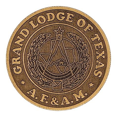 Grand Lodge of Texas – Masonic Challenge Coin 2004 - Assorted Riches