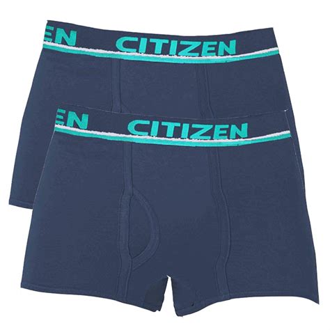 Buy Citizen innerwear Men's Cotton Premium Mini Trunk Blue.Pack of 2 ...