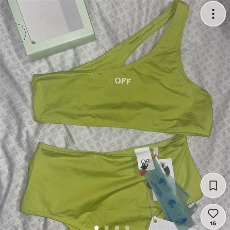 OFF WHITE SWIMSUIT. brand new size 42. fits womens... - Depop