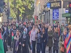 Pro-Palestinian rally kicks off in London amid Israel-Hamas war