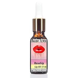 Ancient Flower - Rosehip lip serum oil for dark lips (10 ml) for oily ...