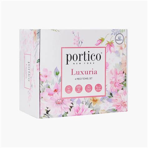 Buy PORTICO Luxuria Set of 4 Cotton Bath and Hand Towels from Portico ...