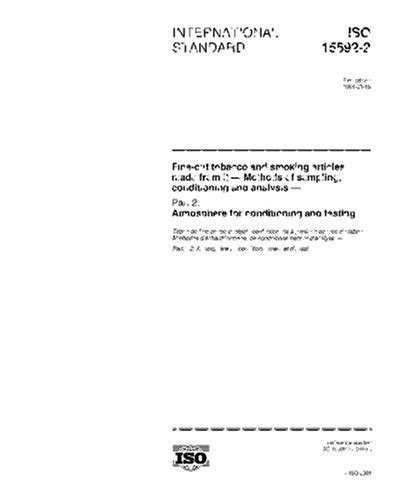 ISO 15592-2:2001, Fine-cut tobacco and smoking articles made from it ...