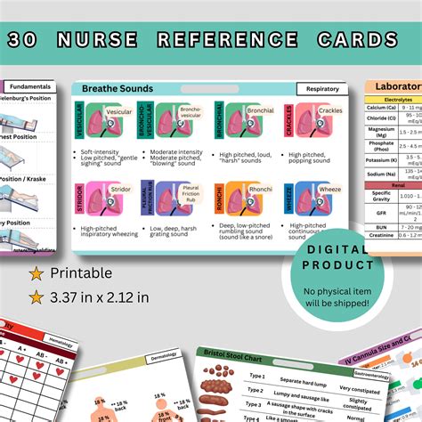 Free Printable Nursing Reference Cards - Totally Free Printables
