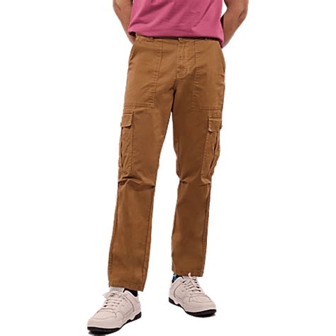 Buy Hoversoul Cotton Lycra Cargo With Front Carpenter Pocket - Khaki ...
