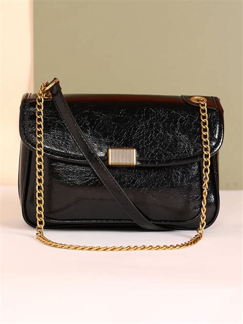 Haute Sauce Women's The Diem Sling Bag For Casual Wear | Onyx Black ...