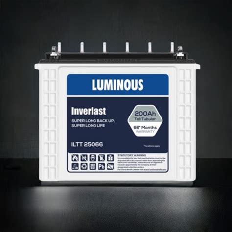 Buy Luminous IILTT 25066 200 AH Tall Tubular Inverter Battery with 66 ...