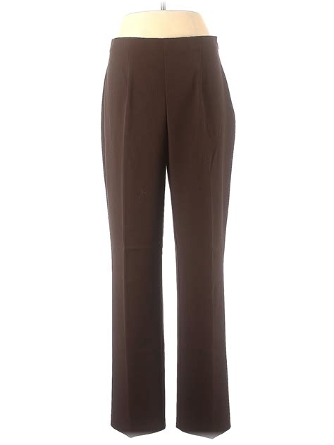 Tribella Women Brown Dress Pants 12 | eBay