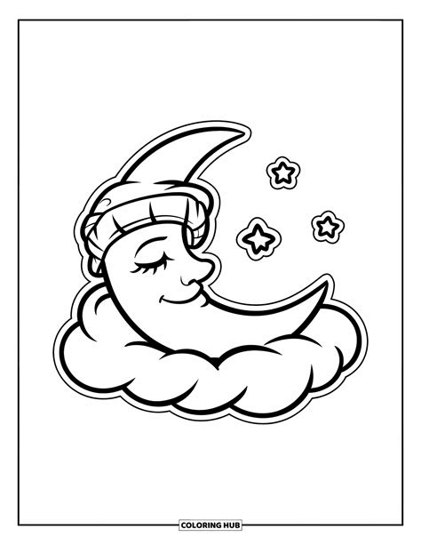 70+ Moon Coloring Pages for Kids & Adults (Free Printable PDFs)
