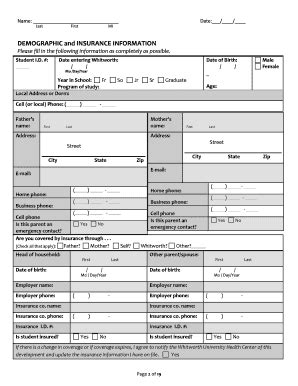 Fillable Online whitworth boston public schools physical form Fax Email ...
