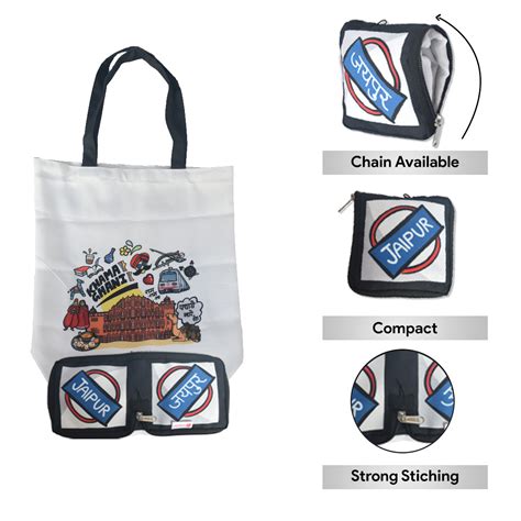 Jaipur Convertible Tote Bag – Indigifts