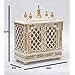 Kamdhenu Art and Craft Wood Home Temple (18 x 9 x 21 inch, White & Red ...
