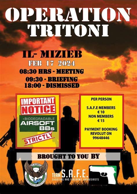 Operation TRITONI by S.A.F.E, Mizieb, Mosta, 17 February 2024 | AllEvents