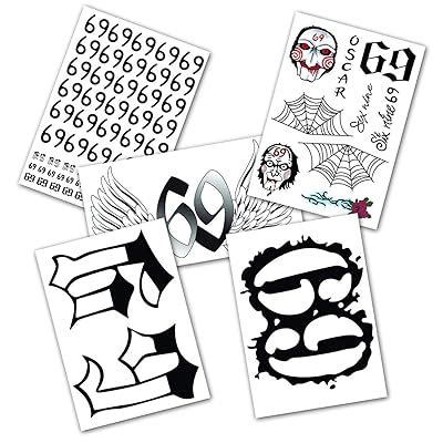 Buy DaLin 5 Sheets 6ix9ine Temporary Tattoos Full Body Bundle Real To ...