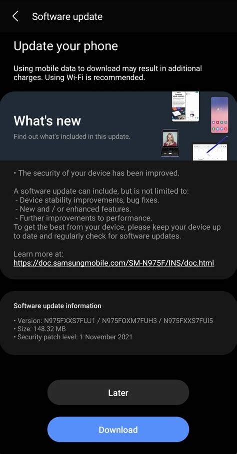 Image result for Software Update Note 10