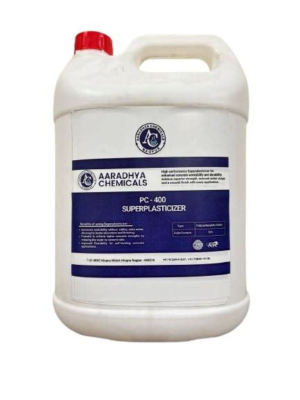 Aaradhya Chemicals Super Plasticizing Admixture For Concrete & Mortar ...