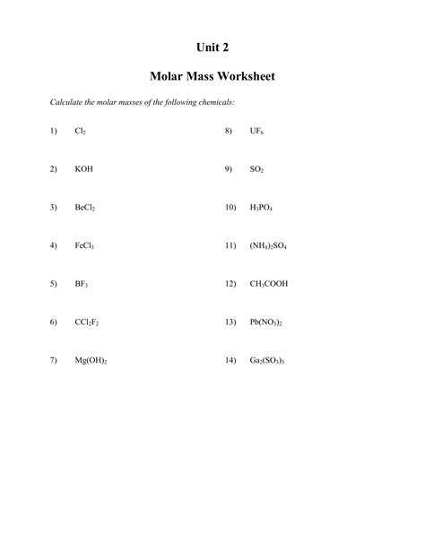 Fecl3 Molecular Mass