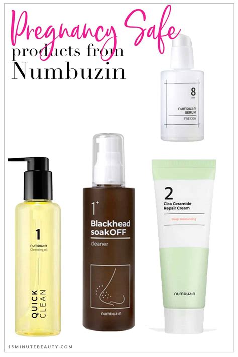 Pregnancy Safe Products from Numbuzin - 15 Minute Beauty Fanatic