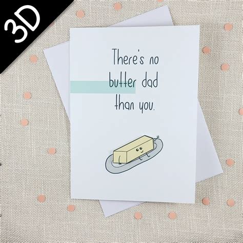 Butter Card for Dad Happy Father's Day Card Dad Birthday Card Funny Pun ...