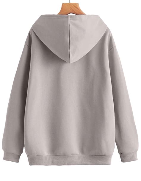 Duck Graphic Printed Grey Oversized Hoodie – Juneberry