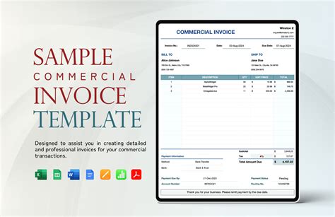 Commercial Invoice 的图像结果
