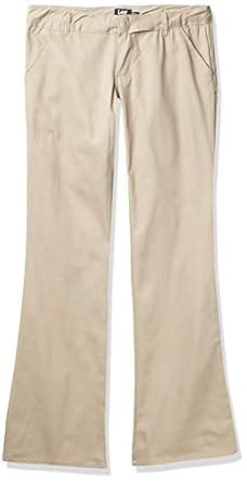 Buy Lee Uniforms Juniors Low Rider Flare Leg Pant, Khaki, 1 at Amazon.in