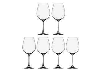 Buy AARYA Transparent Red Wine Glass (Set of 6, 465ML) Online at Low ...