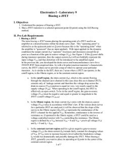Image result for Common Source JFET Amplifier Self-Biasing Lab